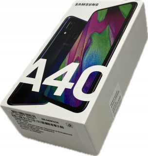 Čierny smartfón Samsung Galaxy A40 4 GB / 64 GB 4G (LTE).